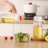 Glass Oil & Vinegar Dispenser for Kitchen - Multifunctional Seasoning Bottle for Cooking