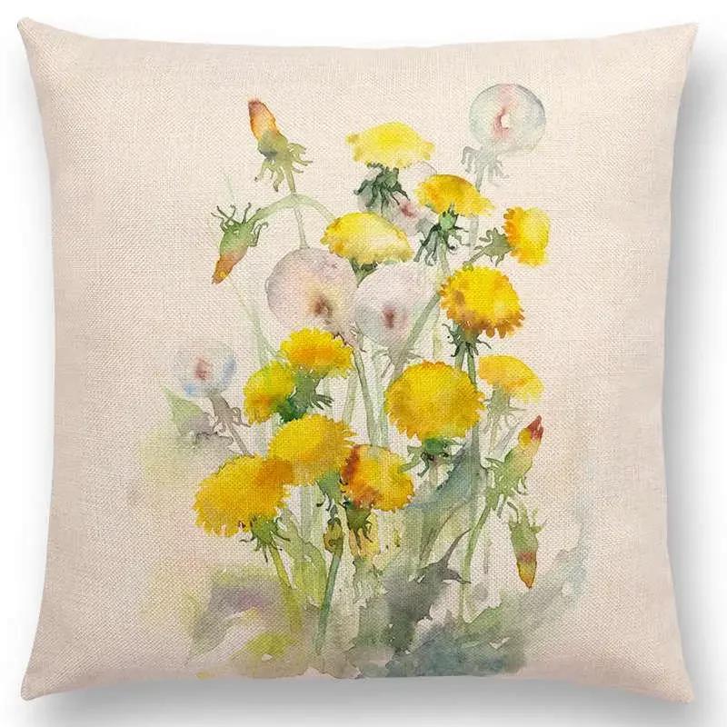 Throw Pillow Cushion Cover Flower Plant Office Lumbar Pillow Sofa Cushion  Pillow Case Cover for Sofa Bed Room Decoration