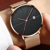Mens Fashion Ultra-thin Stainless Steel Watch Sports and Leisure Quartz Watch
