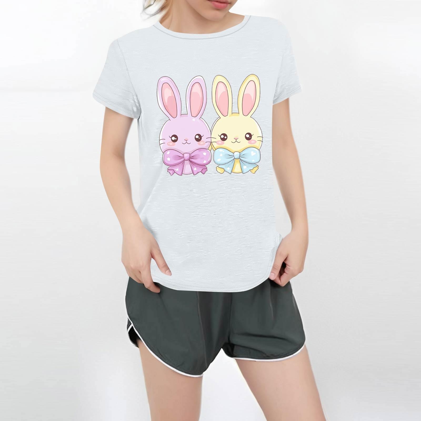 

Жіноча повсякденна футболка з круглим вирізом і короткими рукавами XL білий