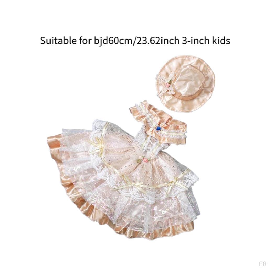 1/3 BJD Doll Princess Dress Oufit Clothes Cosplay Educational Fashion DIY Accessories Costume