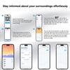 WiFi Smart Clock Thermometer Humidity Digital Clock   Alarm Date Day Compatible with   Smart App Remote Control Large Display Brightn