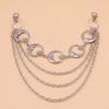 Moon Phase Metal Body Chain For Women Men With Multi Layer Punk Style Waist Accessory