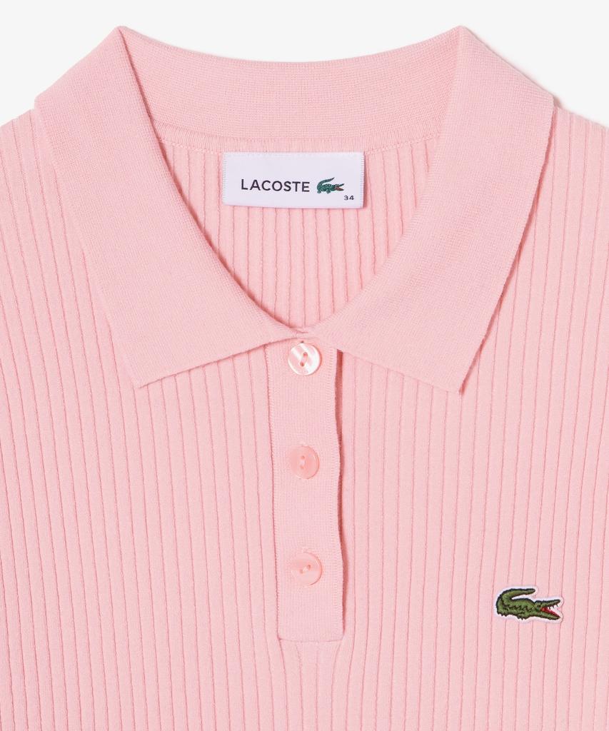 LACOSTE Women'S Rib Knit Sweater Polo Shirt Pf530E-56G Ady