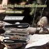 Rope Chain Saw Portable Survival Chain Saw Folding Anti-Slip 11-Tooth Chainsaw For Camping Gardening Outdoor Hiking Survival