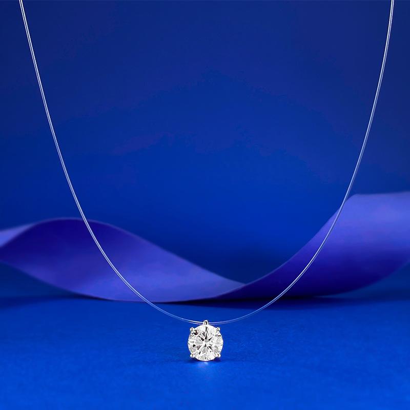 

Ожерелье из невидимой лески Empress Летняя классическая цепочка для ключицы 925 Silver