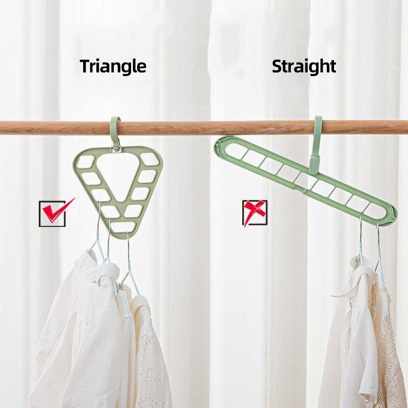 9 Löcher magischer Kleiderbügel, Schrank-Organizer, Wäscheständer, Multifunktions-Kleiderschrank, Schal-Aufbewahrung, platzsparend