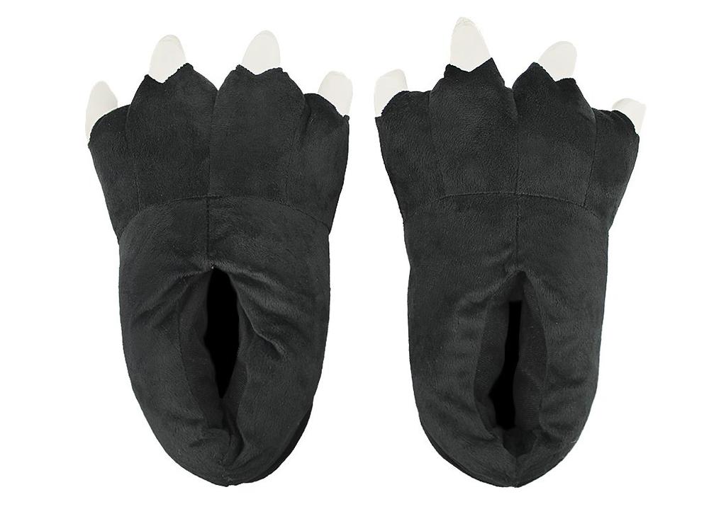 Moonlove Dinosaur Claw Slippers for Men and Funny Room Halloween Indoor and Outdoor Fall and Winter Cold Weather Room Black Women, Shoes, Cosplay,