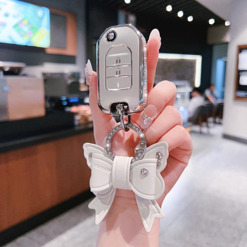 Car Key Case with Buckle Protection for Men and Women - Fits XRV, CRV, Haoying, Jieda, Civic Models.