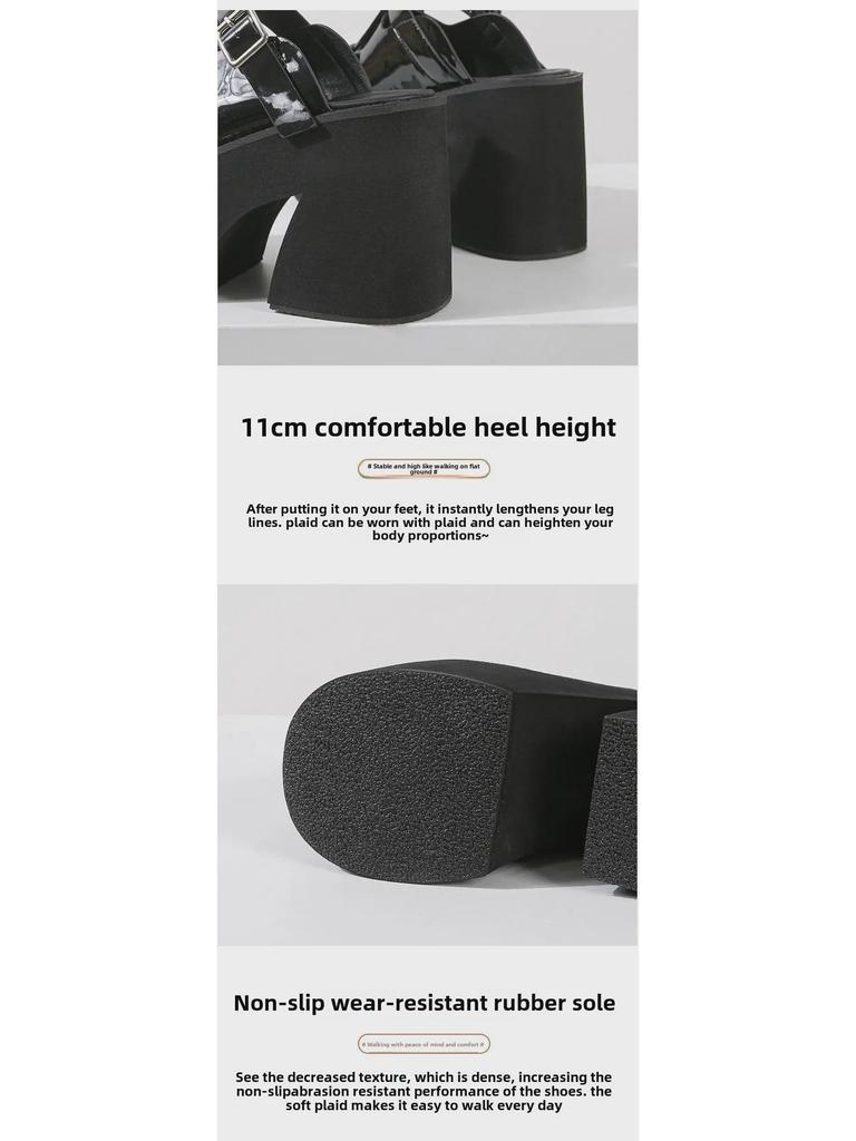 Damen Wasserdichte Mesh Plateau Slip-On Sandalen, 11 cm Hoher Absatz, Sommer Outdoor Große Größe