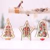 Charming Christmas Tree Hanging Decorations Made Of High Quality Wood For Festivities
