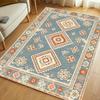 Retro Bohemian Geometric Kilim Area Rug Soft Non Slip Washable Floor Carpet for Living Room Bedroom Study Home Decor