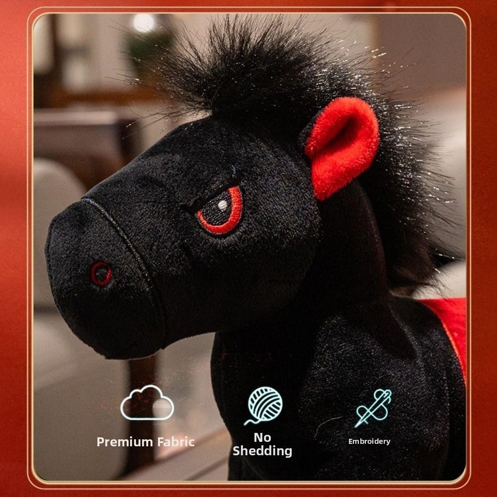 Cute Stuffed Animal Doll Mascot Dolls Zodiac Pony Figurine Cartoon Steed Doll  Year of Horse