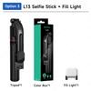 TOKQI L13 Mini Selfie Stick Foldable Tripod 44.48" Extended Pole with Wireless Bluetooth Remote for Android IOS Smartphone Shoot 7