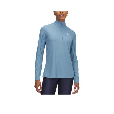 Tech Ribbed Quick-Dry Loose Lightweight Cool Long Sleeve T-Shirt Women Tops 1389857-418