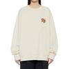 Onitsuka Tiger SS24 Solid Color Vintage Crew Neck Long Sleeve Sweatshirt Unisex Sweatshirt Light-Beige 2183B183-250