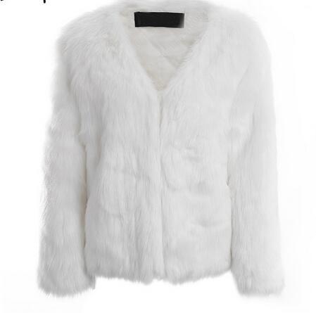 New spot Korean Faner fluffy winter warm solid color short coat Dongdaemun imitation fur coat