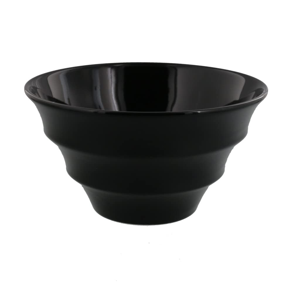 

EAST table Ramen Mino Made in Microwave and Dishwasher Safe Bowl, Lightweight, 19cm, Border, Ware, Black, 712-024-02, Japan, Stylish, чёрный