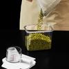 Transparent Measuring Cup Grain Sealed Storage Jar Multipurpose Large Capacity Bottles For Cereal Mung Beans