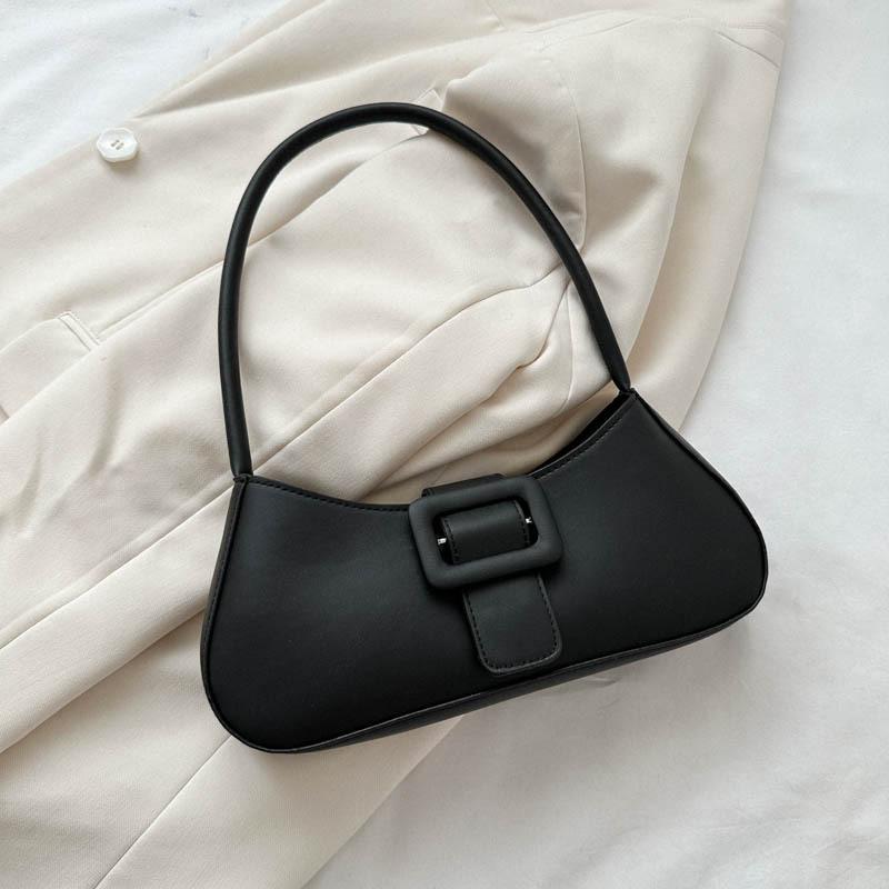 

Новая летняя нишевая трендовая сумка женская модная сумка через плечо простая сумочка ретро сумка чёрный