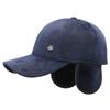 Autumn Winter Men's Outdoor Baseball Cap Velvet Thick Ear Protection Cap Cold Warm Middle-Aged and Elderly Cap
