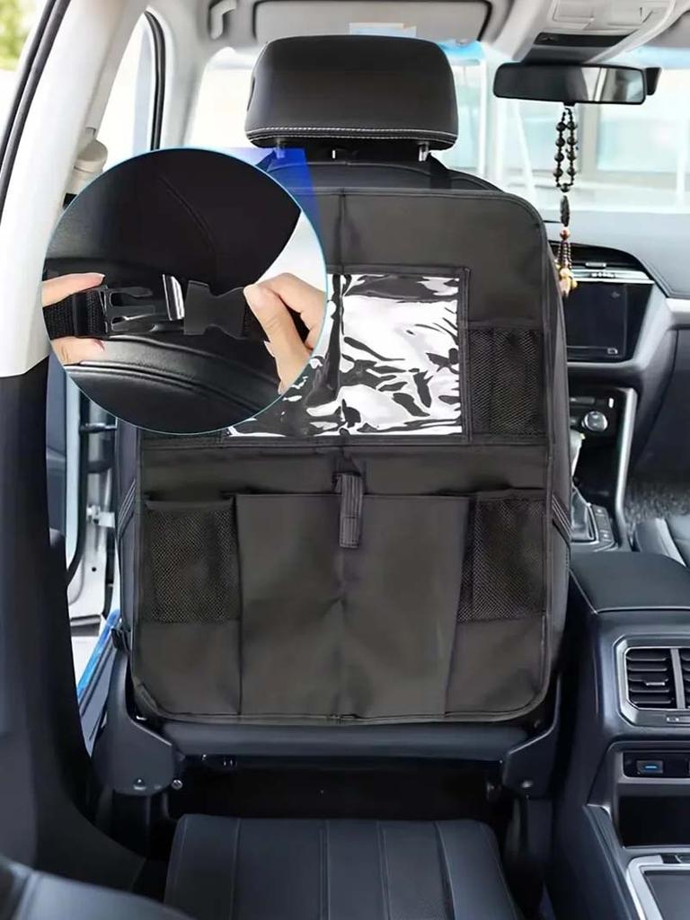 Waterproof & Durable Car Seat Back Organizer, Foldable Rear Seat Hanging Bag, Universal Seat Storage Bag, Car Accessory