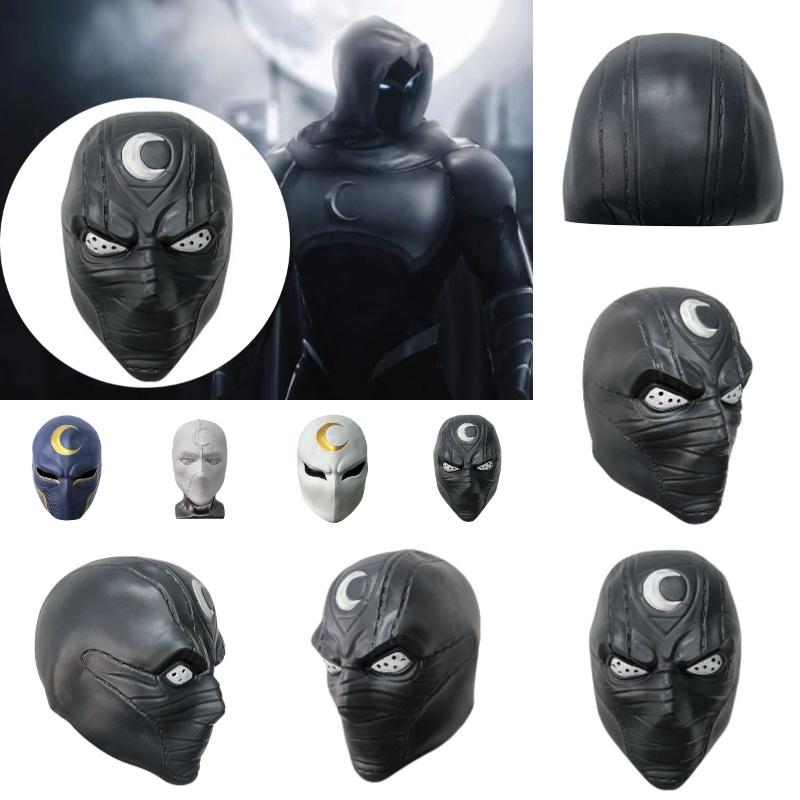 Cosplay Moon Knight Mask Hero Anime Costume Face Shield Halloween Gifts