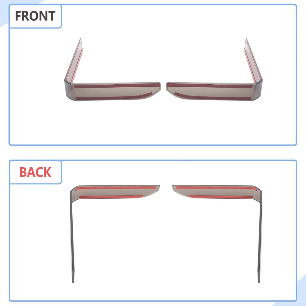 Car Reverse Light Cover Trim Compatible with Toyota Tundra 2022-2025 Rear License Plate Light Running Lamp Reverse Lights Taillight Assembly Smoked