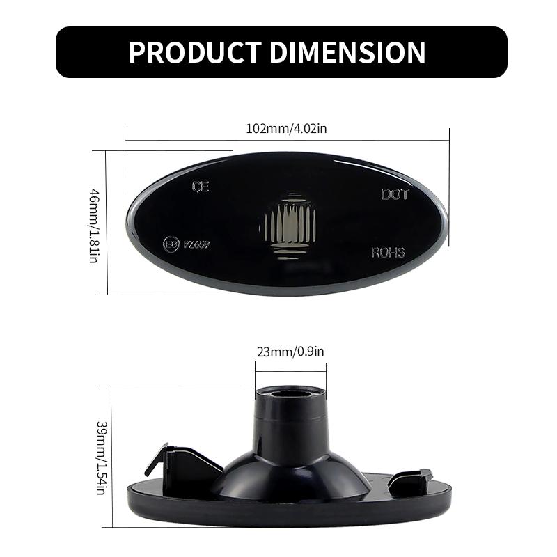 2PCS For Renault Master MK3 Van 2011-2021 Car Turn Signal Side Fender Marker Light Lamp Cover Shell Housing Left&Right For Opel