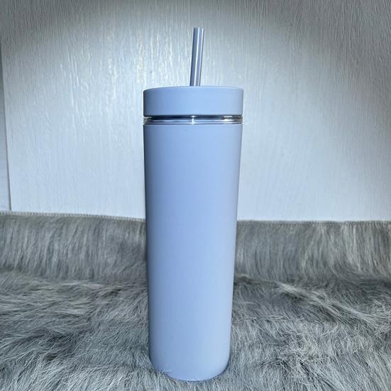 500ml Skinny Tumbler with Lid And Straw Double Wall Sippy Cup BPA-Free Tumblers