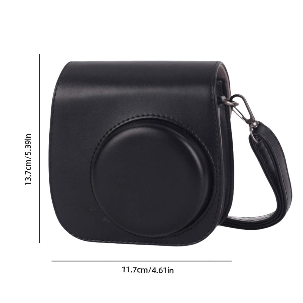 Retro Instant Camera Protective Case Camera Shoulder Bag PU Leather Lightweight Accessories for Fujifilm Instax Mini 12/11/9/8