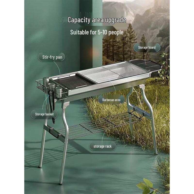 Aoran Outdoor Portable Charcoal BBQ Grill