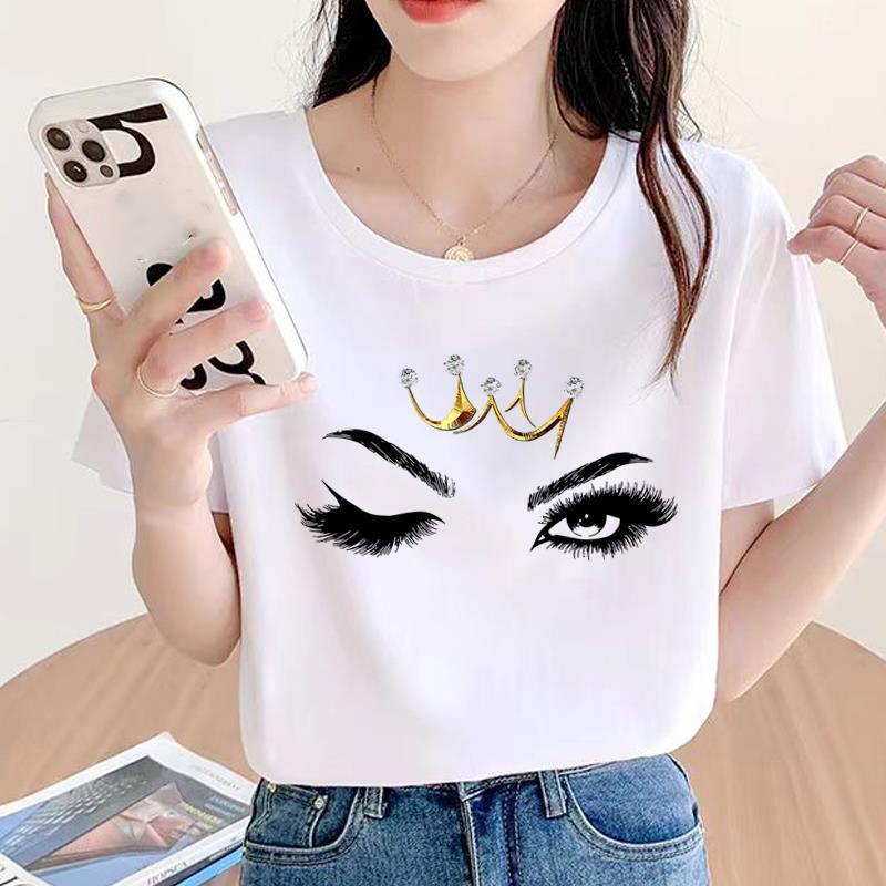 Geometric Trend Women's Short Sleeve Round Neck Fashion T-shirt