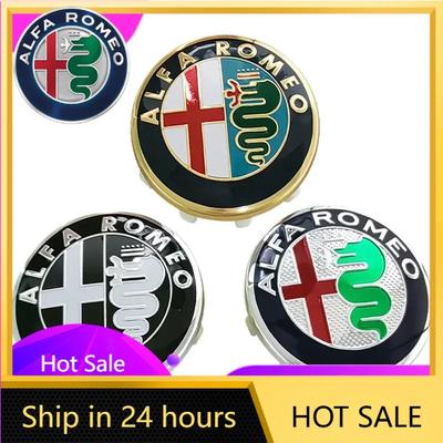 Autoaufkleber für Alfa Romeo 4 Stück 58mm Auto Radnabenkappen für Alfa Romeo Logo Giulietta Mto Giulia GT 159 147 156 166