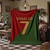 Cristiano Ronaldo Motiv Fleece-Decke Gemütliche Weiche Plüschdecke Für Schlafzimmer Couch Reise