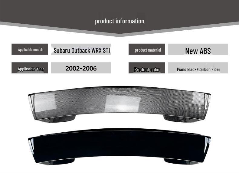 Subaru Impreza WRX STI Rear Spoiler 2002-2006 Modification