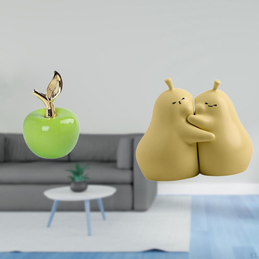 Ceramic Fruit Sculpture Ornament for Home And Cafe Study Room Book Stand Fine Workmanship Holiday