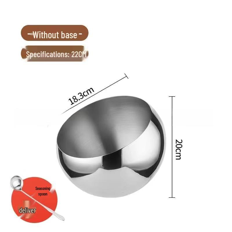 Yuzhuxun Stainless Steel Buffet Condiment Bowl