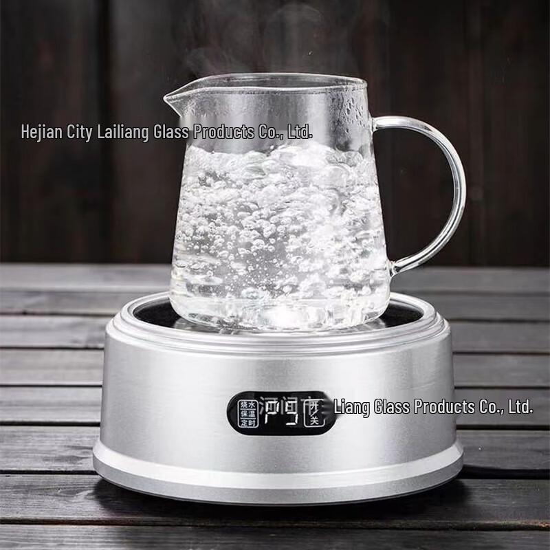 Heat-Resistant Glass Gongdao Cup with Steel Strainer