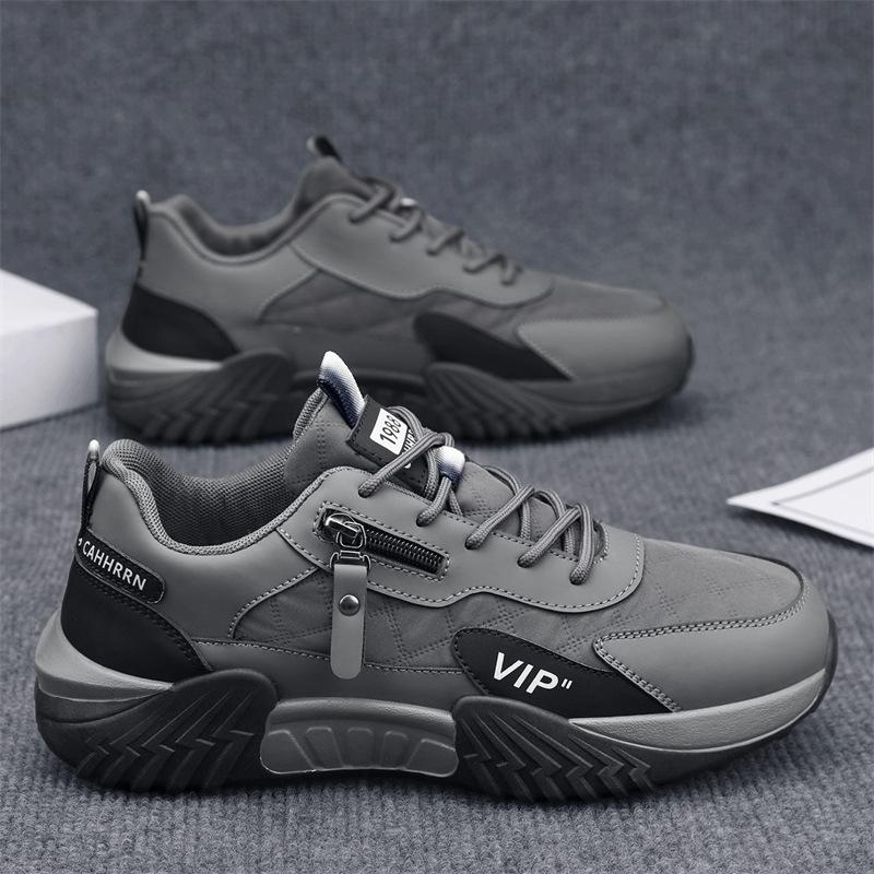 Autumn new thick-soled wear-resistant leisure sports outdoor mountaineering running heightening shoes