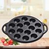 15 Holes Cast Iron Takoyaki Pan Cast Iron Takoyaki Grill Pan Octopus Balls Grill Plate  Kitchen Use
