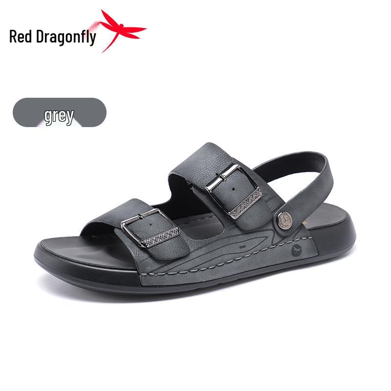 Red Dragonfly Men s Soft Bottom Non-slip Beach Sandals, Dual-purpose Anti-odor Summer Slippers. Size 44