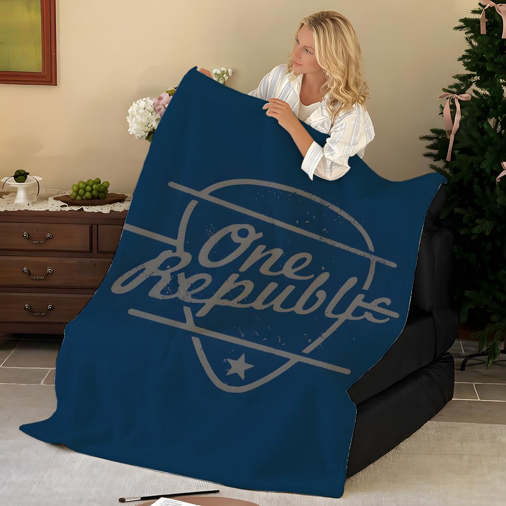 Music O-One R-Republic Throw Flannel Blanket, Soft Warm, Durable & Washable cute Cool