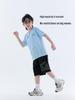Boys' Ice Silk Summer 2026 Two-Piece Set: Short Sleeve T-shirt & Shorts for Middle and Older Children - Thin Style Sportswear.