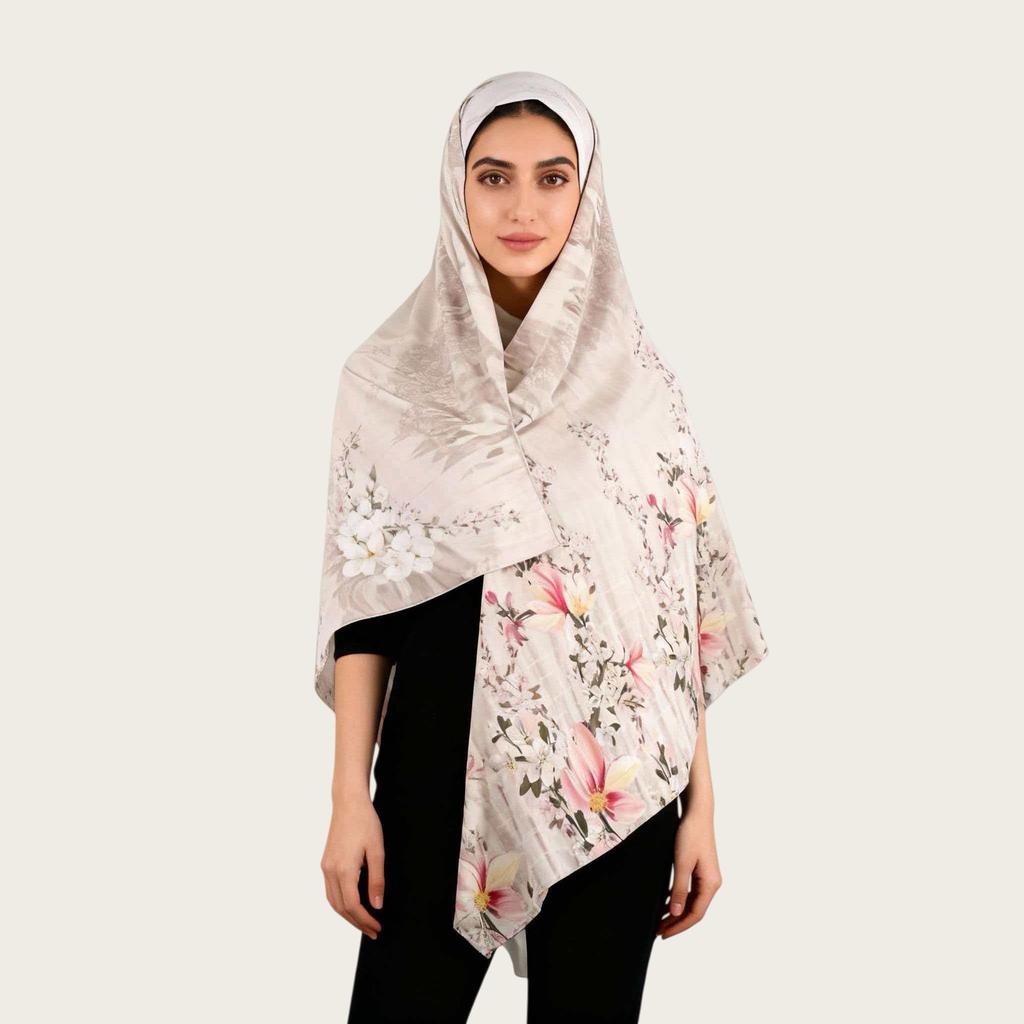 Super Soft Italian Elastic Watercolor Headscarf - 2026 Spring/Summer Collection
