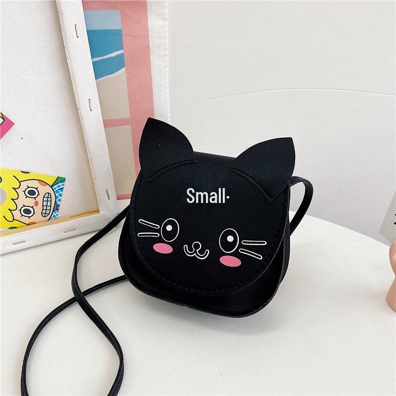 Mini Cute Cartoon Kitten Shoulder Bag – Korean Style Crossbody for Baby Girls