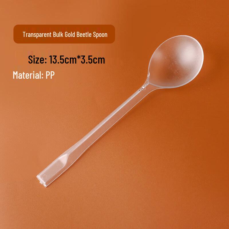 ZISIZ Disposable Plastic Dinner Spoon