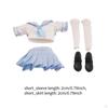 1/ Weibliche Figuren Kleidung Miniaturfigur Rock Hemd Schuhe Anzug Aussehen PP Geeignet