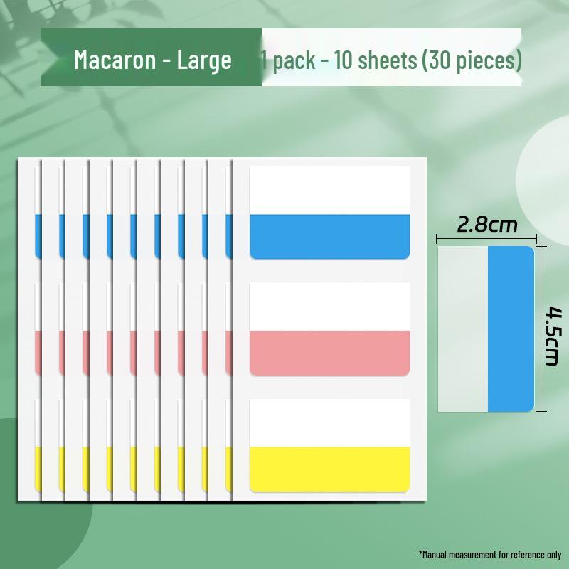 Gradient Morandi Sticky Tabs: Vibrant Index Labels & Bookmarks for Students