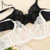Women Sexy Lace Bras Plus Size Push Up Bralette Hollow Out Lingerie Embroidery Bra Brassiere Female Underwired Underwear